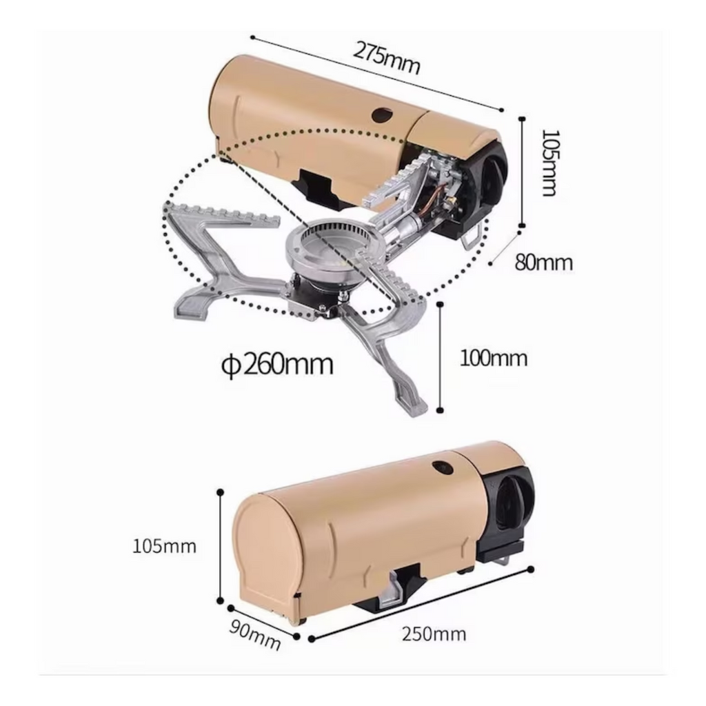 Aragaz camping mini portabil-pliabil