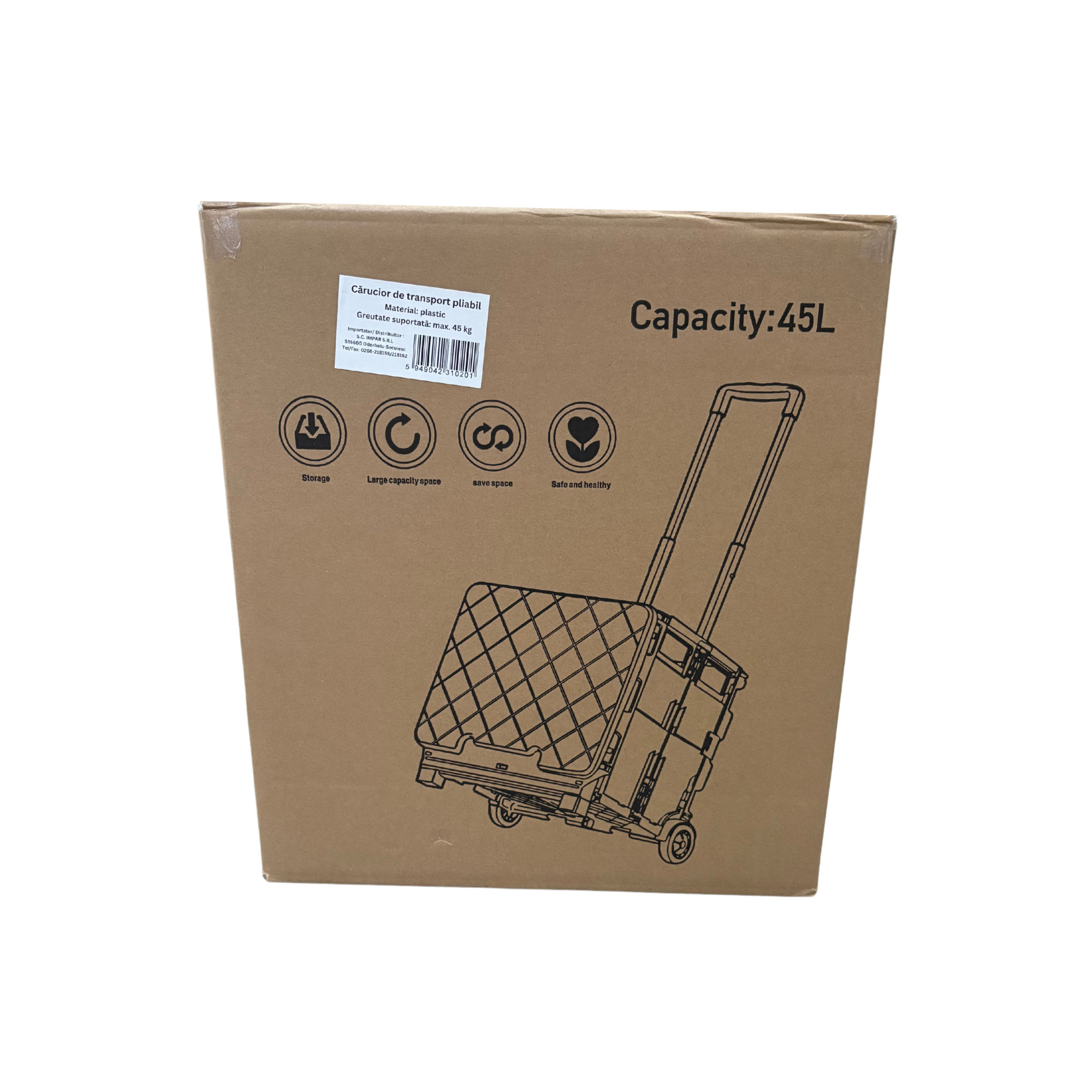 Cărucior de transport pliabil