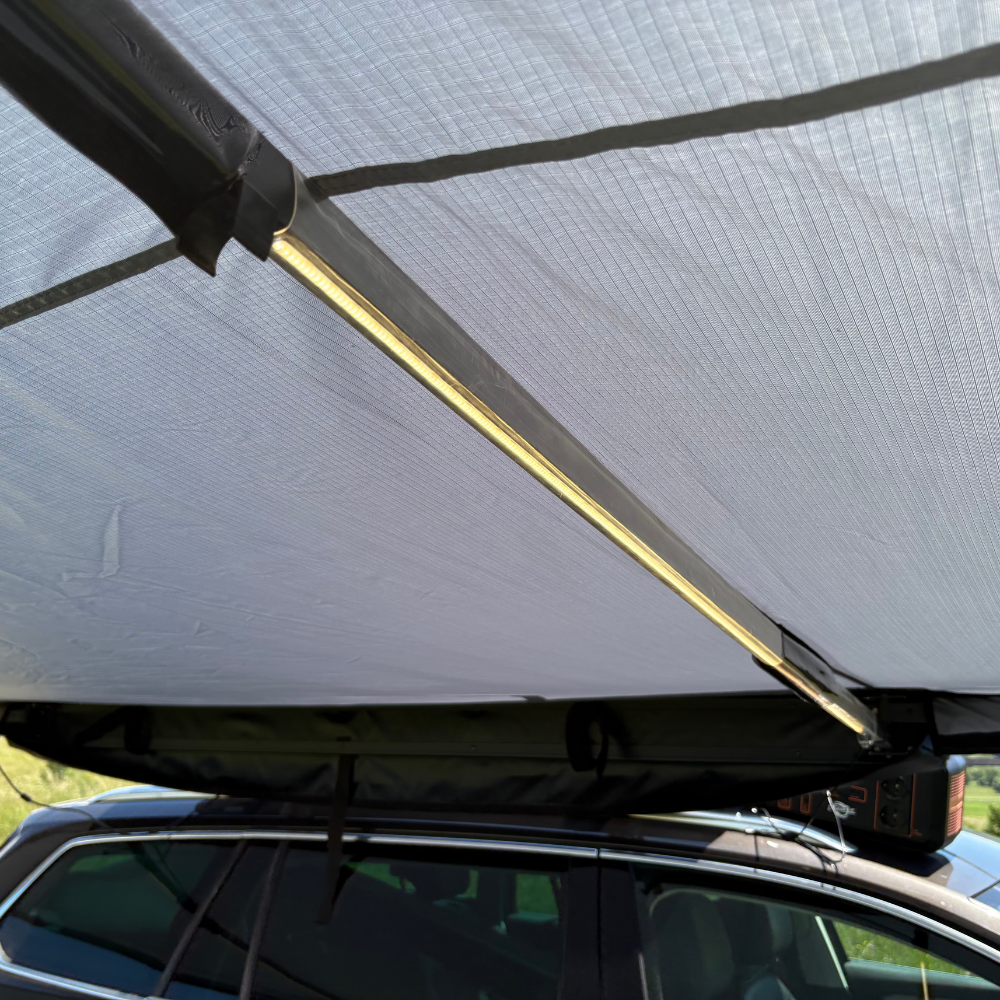 Umbrar 180 grade cu led