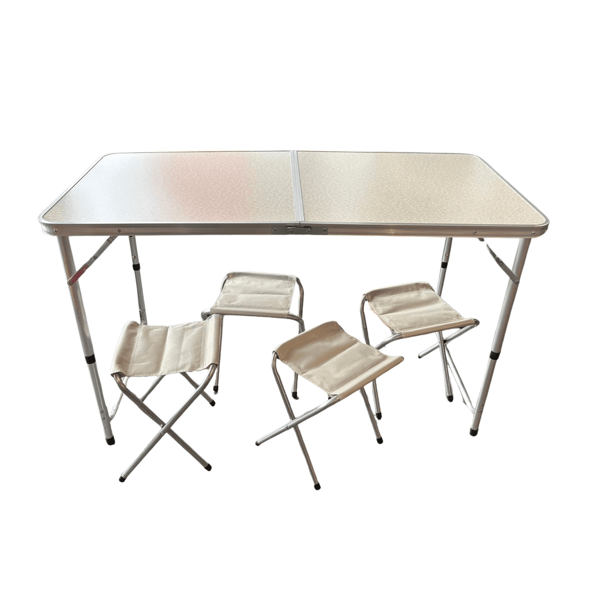 Set masă + 4 scaune pliabil camping